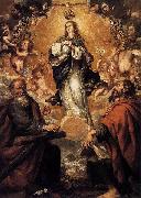 Juan de Valdes Leal, Virgin of the Immaculate Conception with Sts Andrew and John the Baptist